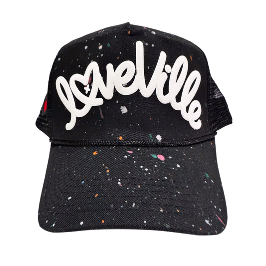 Loveville Splatter “Loveville” Trucker Hat - Limited