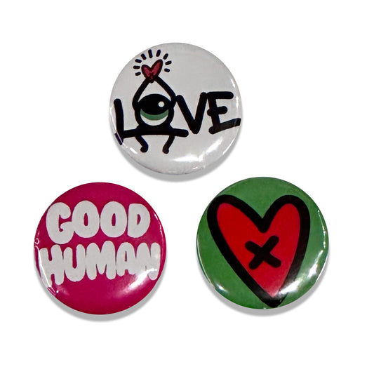 Loveville's Tokens of Kindness Buttons 3-pack 2