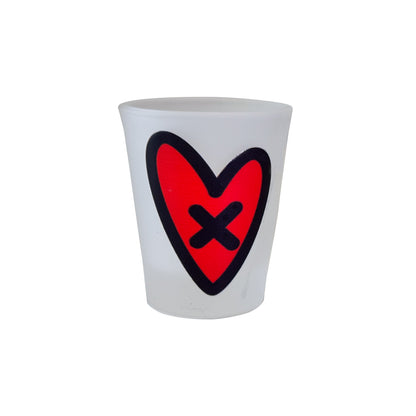 Loveville Frosted Shot Glass