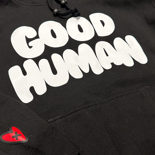 Loveville “Good Human” Hoodie (Black Edition)